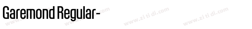 Garemond Regular字体转换